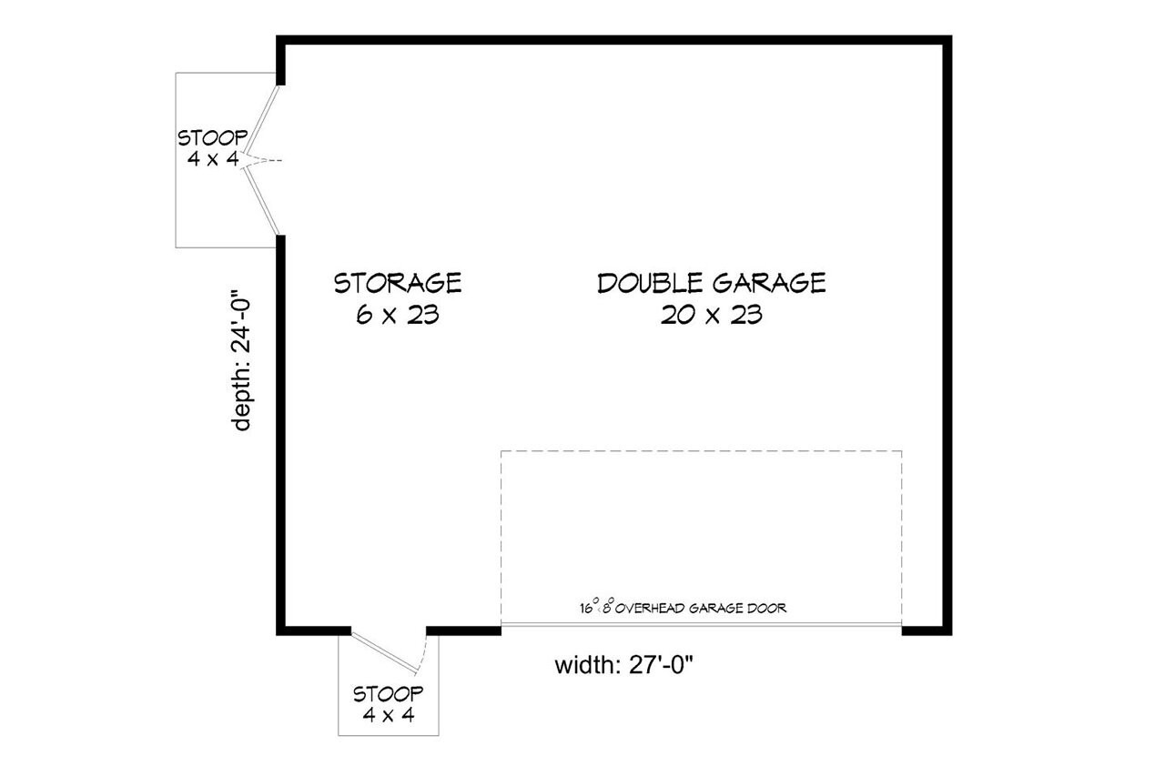 Traditional House Plan - Willow Bend 75978 - 1st Floor Plan