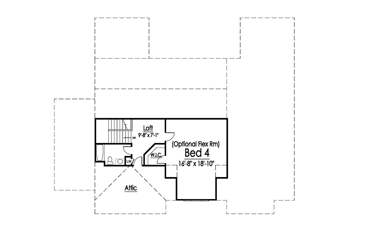 Farmhouse House Plan - 49716 - 2nd Floor Plan