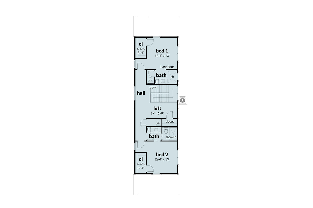 Traditional House Plan - Bowline 43507 - 2nd Floor Plan