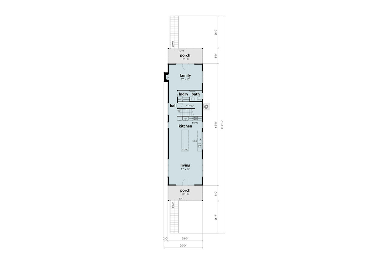 Traditional House Plan - Buntline  14881 - 1st Floor Plan