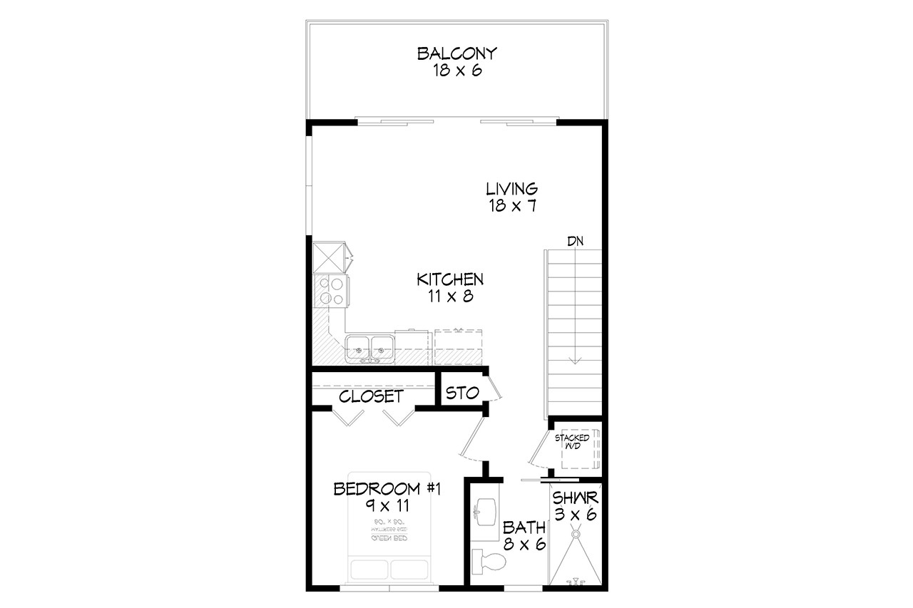 Secondary Image - Traditional House Plan - Leander 79248 - 2nd Floor Plan