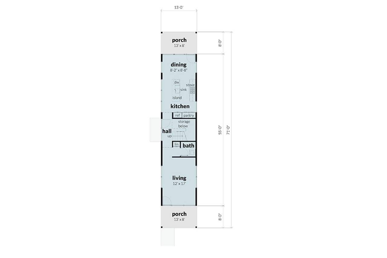 Modern House Plan - Nashville 52445 - 1st Floor Plan