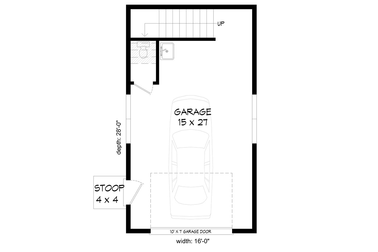 Traditional House Plan - Blue Hills ADU 2.1 11189 - 1st Floor Plan