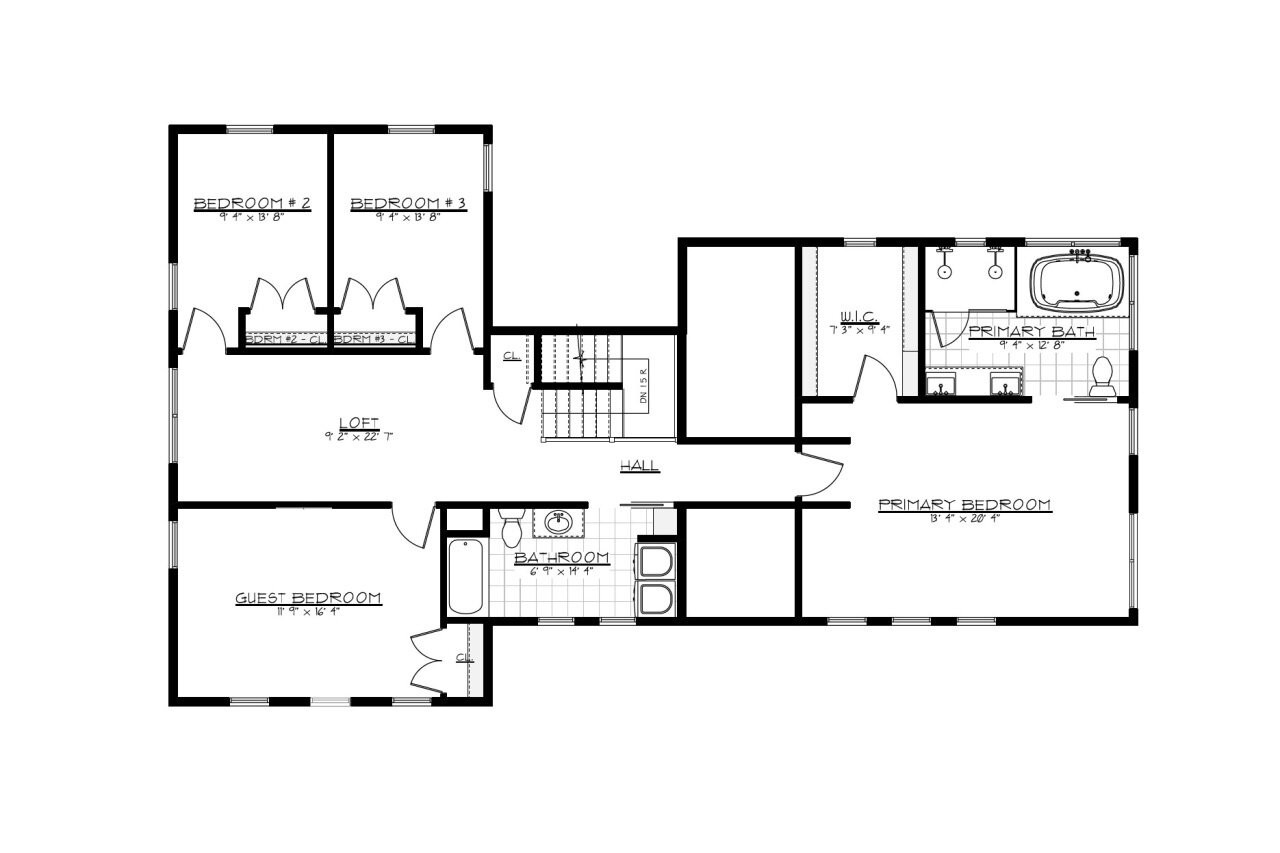 Farmhouse House Plan - Douglas 79398 - 2nd Floor Plan