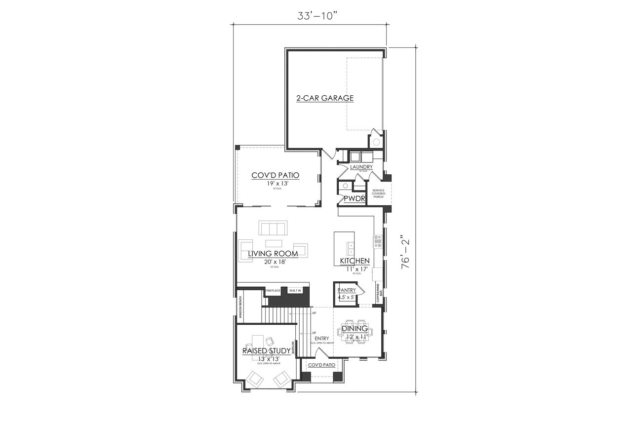 European House Plan - Stamford 14410 - 1st Floor Plan