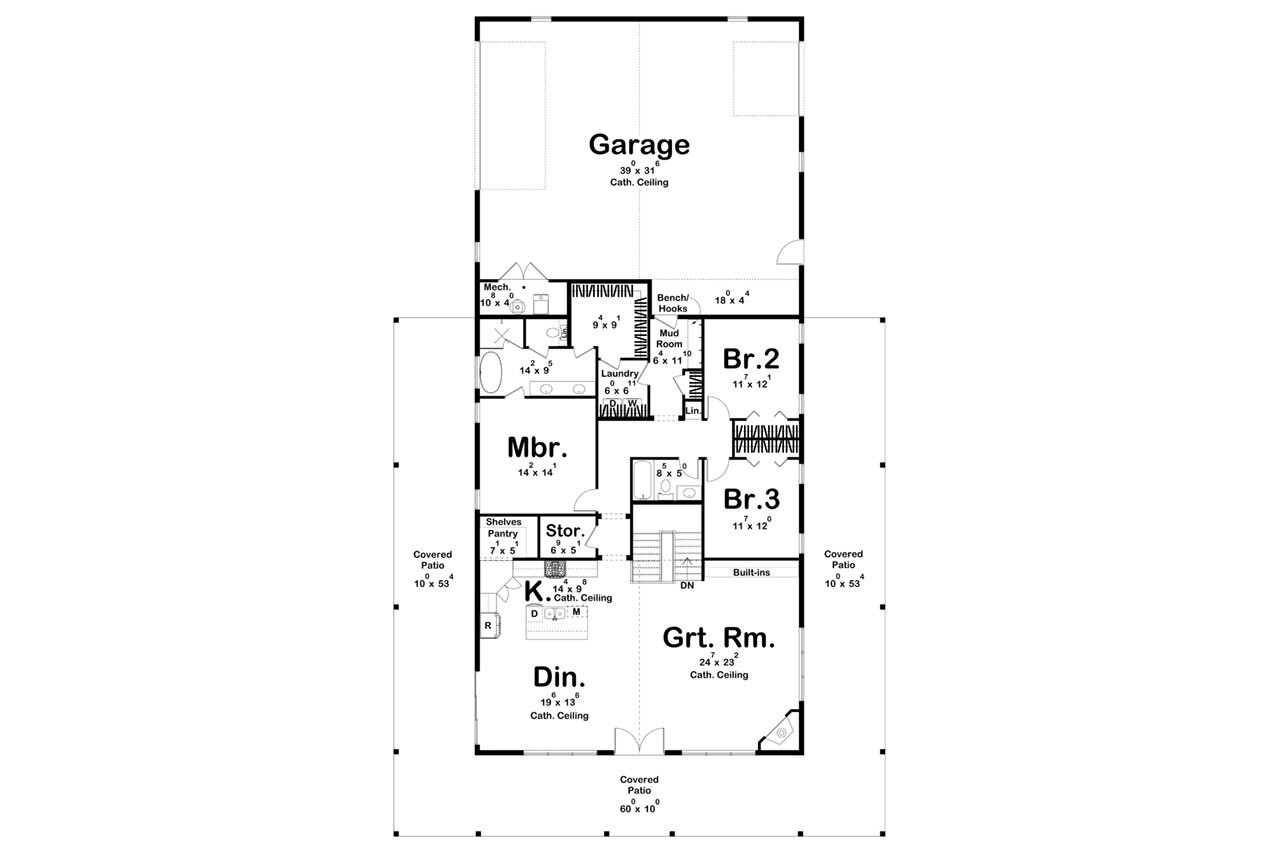 Country House Plan - Chimney Rock 82603 - Optional Floor Plan