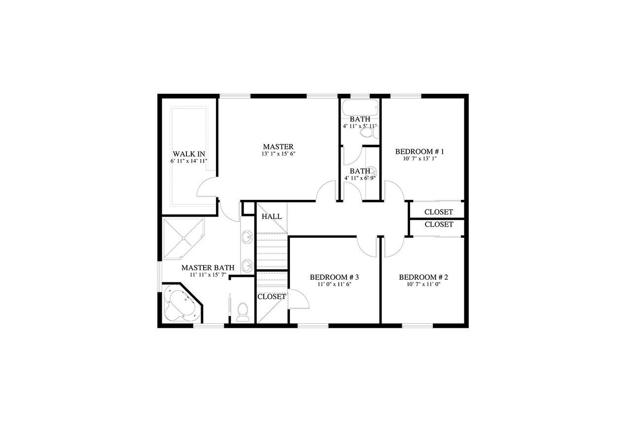 Traditional House Plan - Eden Crest 30706 - 2nd Floor Plan