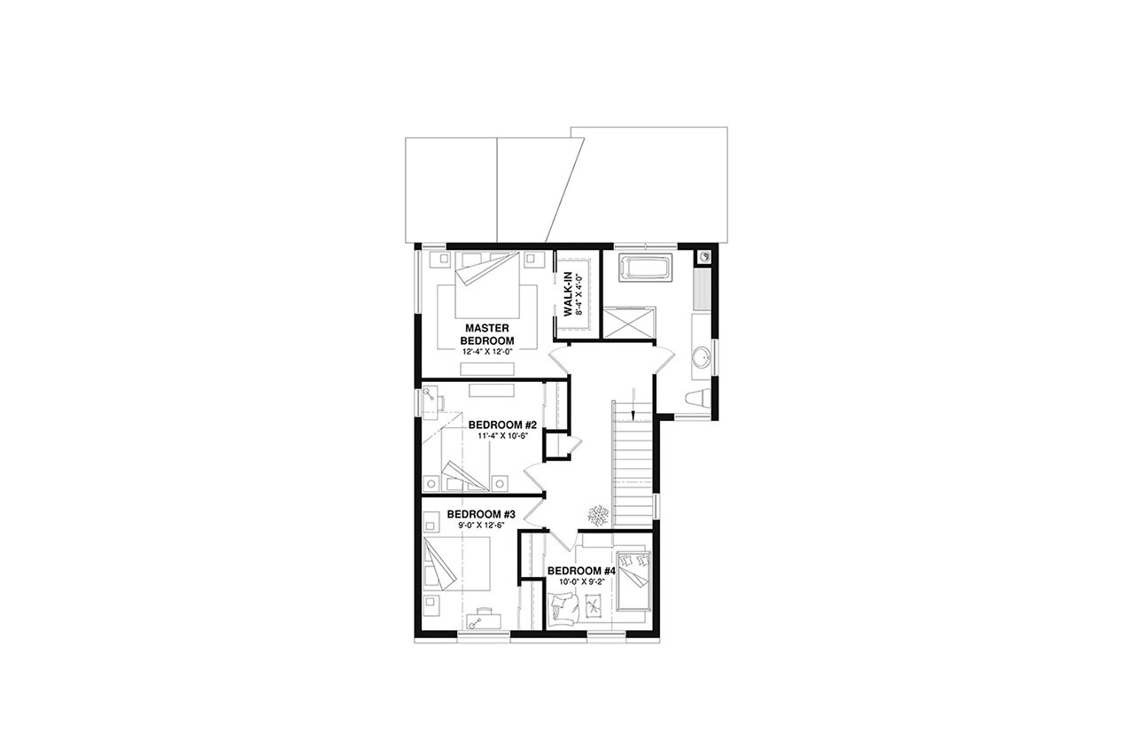 Modern House Plan - Nora 97763 - 2nd Floor Plan