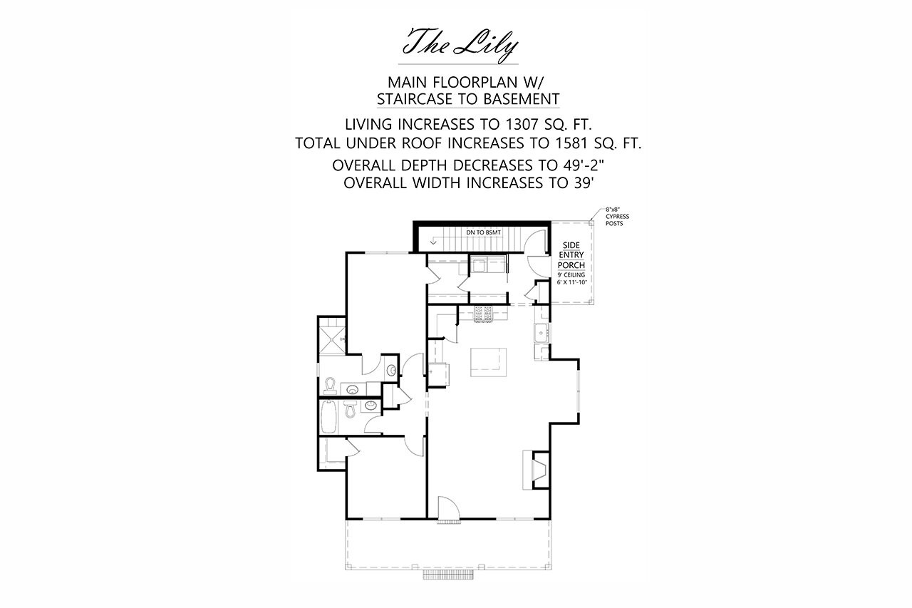 Farmhouse House Plan - Lily 71005 - Optional Floor Plan