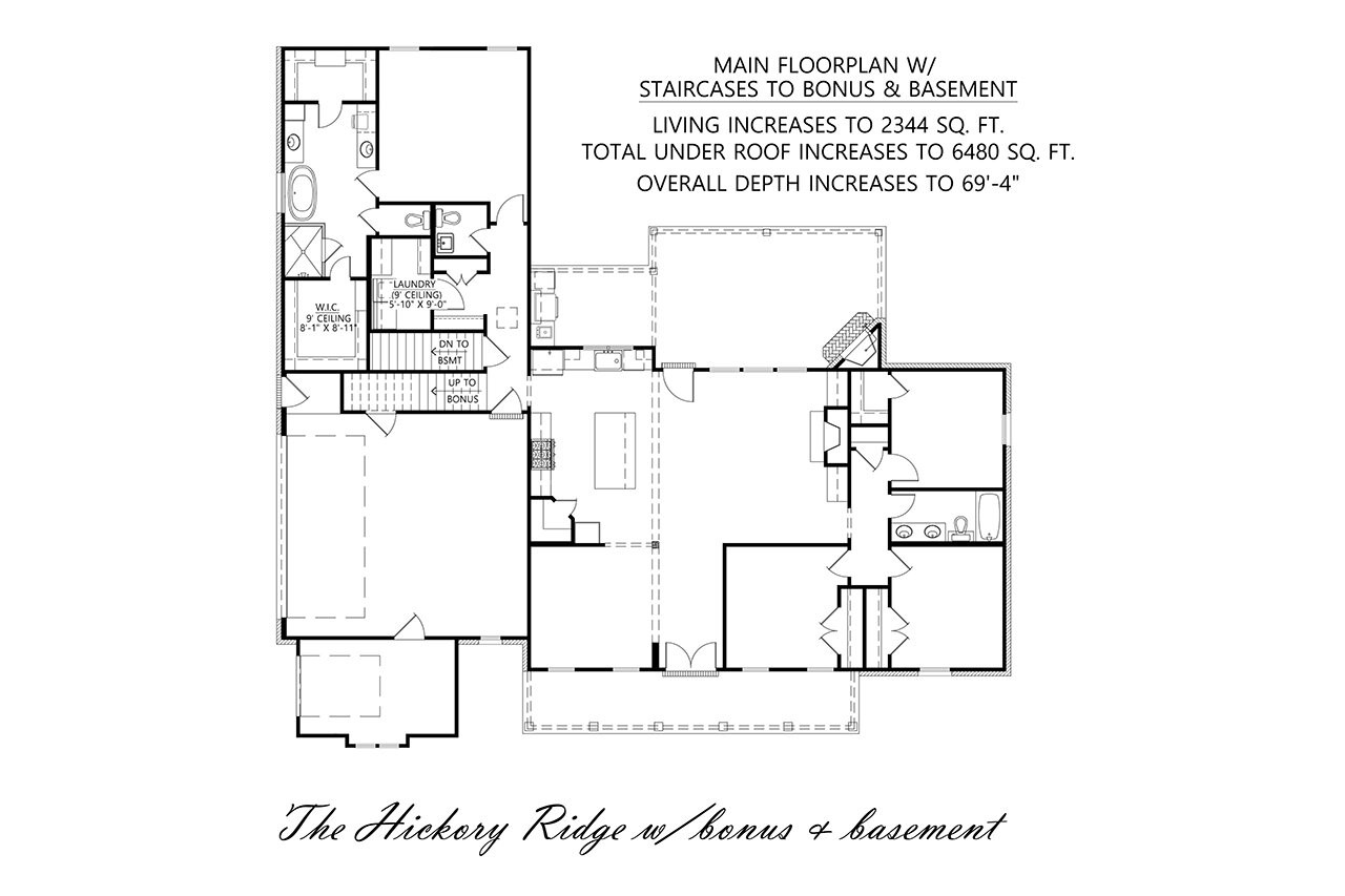 Farmhouse House Plan - Hickory Ridge 13430 - Optional Floor Plan