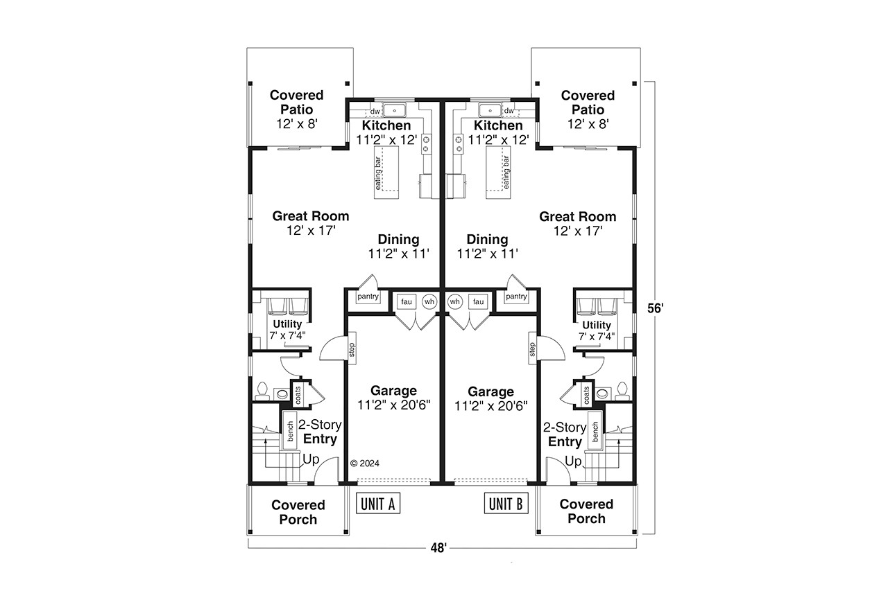 Contemporary House Plan - Sturgis 52825 - 1st Floor Plan