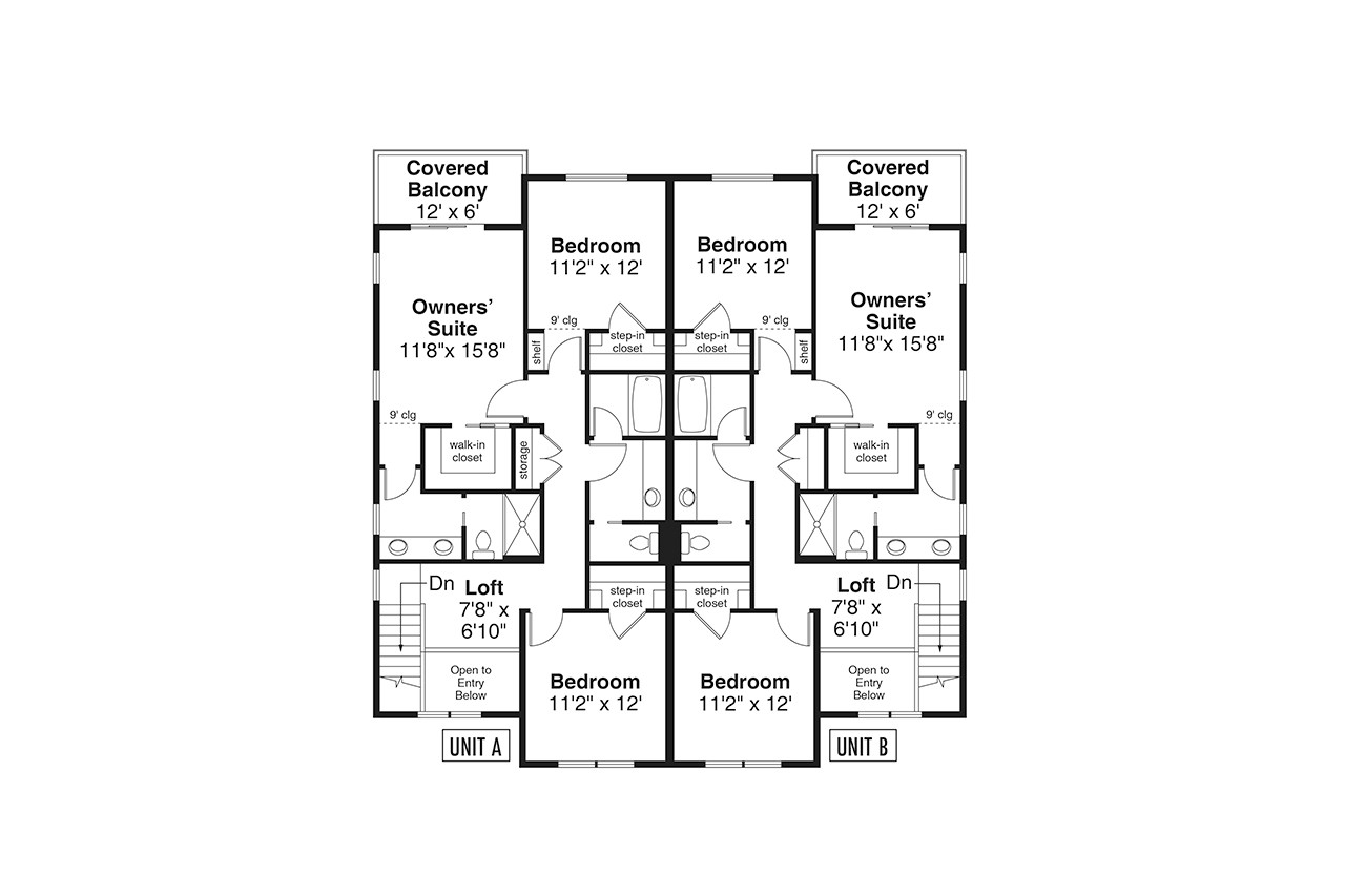 Secondary Image - Contemporary House Plan - Sturgis 52825 - 2nd Floor Plan
