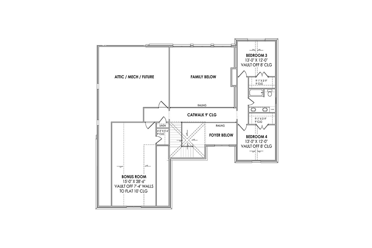 Secondary Image - Spanish House Plan - 50272 - 2nd Floor Plan