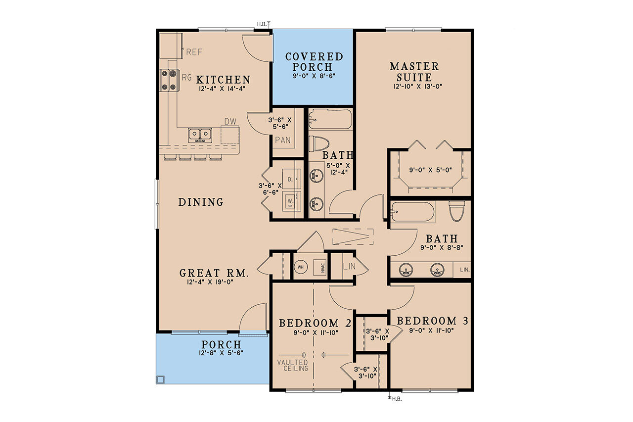 Country House Plan - Autumn Place 15876 - 1st Floor Plan