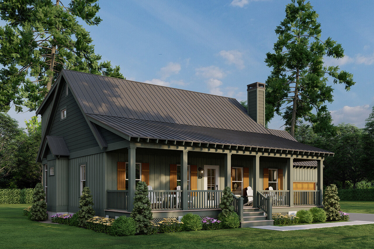 Creekside Overlook #64483 | The House Plan Company