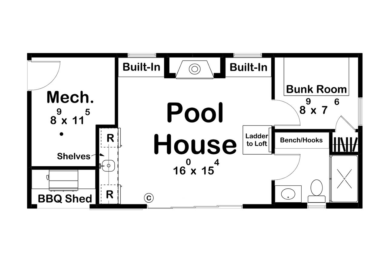 Farmhouse House Plan - Holly Grove 97177 - 1st Floor Plan