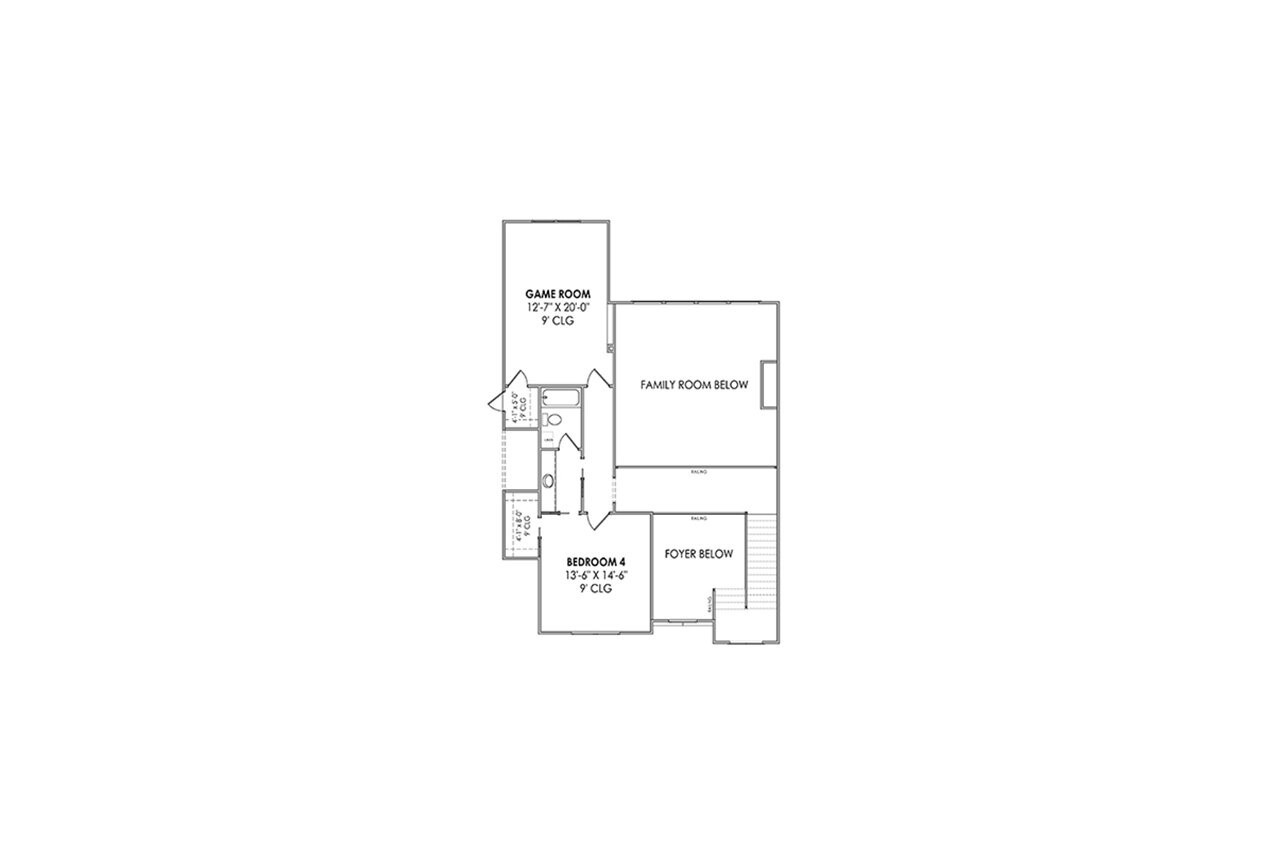 Secondary Image - Farmhouse House Plan - 70888 - 2nd Floor Plan