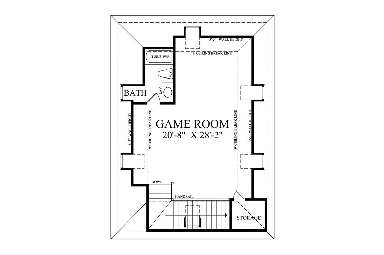 Farmhouse House Plan - Toy Box 21495 - 2nd Floor Plan