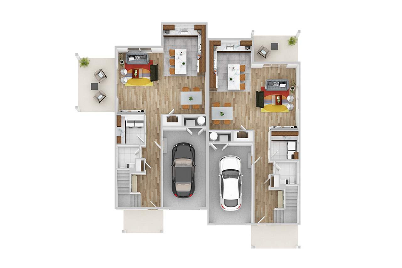 Contemporary House Plan - Haviland 66513 - 1st Floor Plan