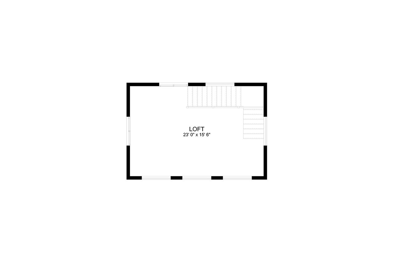 Secondary Image - Traditional House Plan - Munns Garage 97254 - 2nd Floor Plan