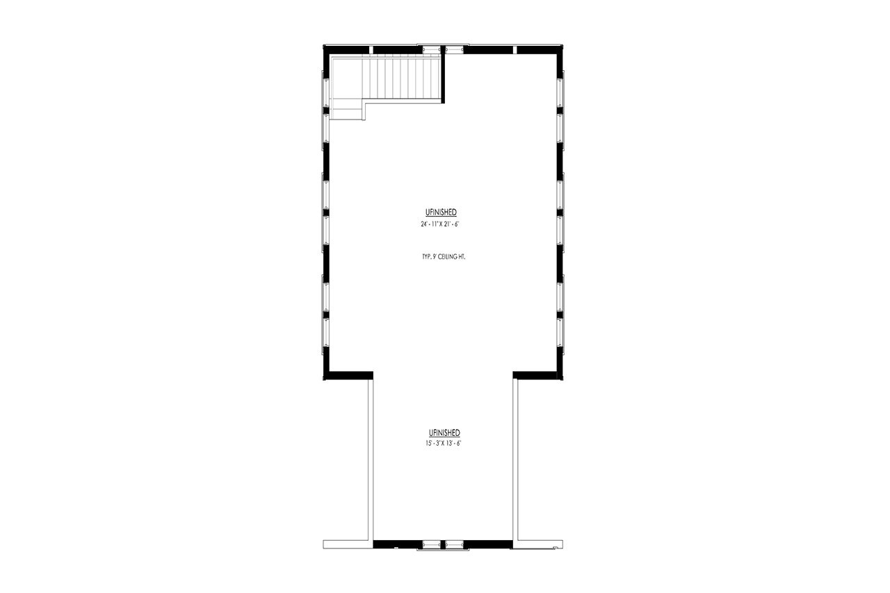 Traditional House Plan - Campbell Valley Garage 72159 - 2nd Floor Plan