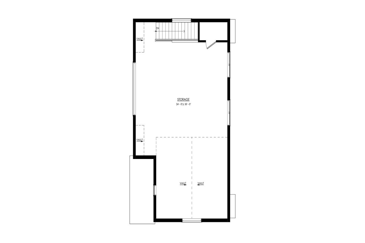Contemporary House Plan - Canyon View 38102 - 2nd Floor Plan