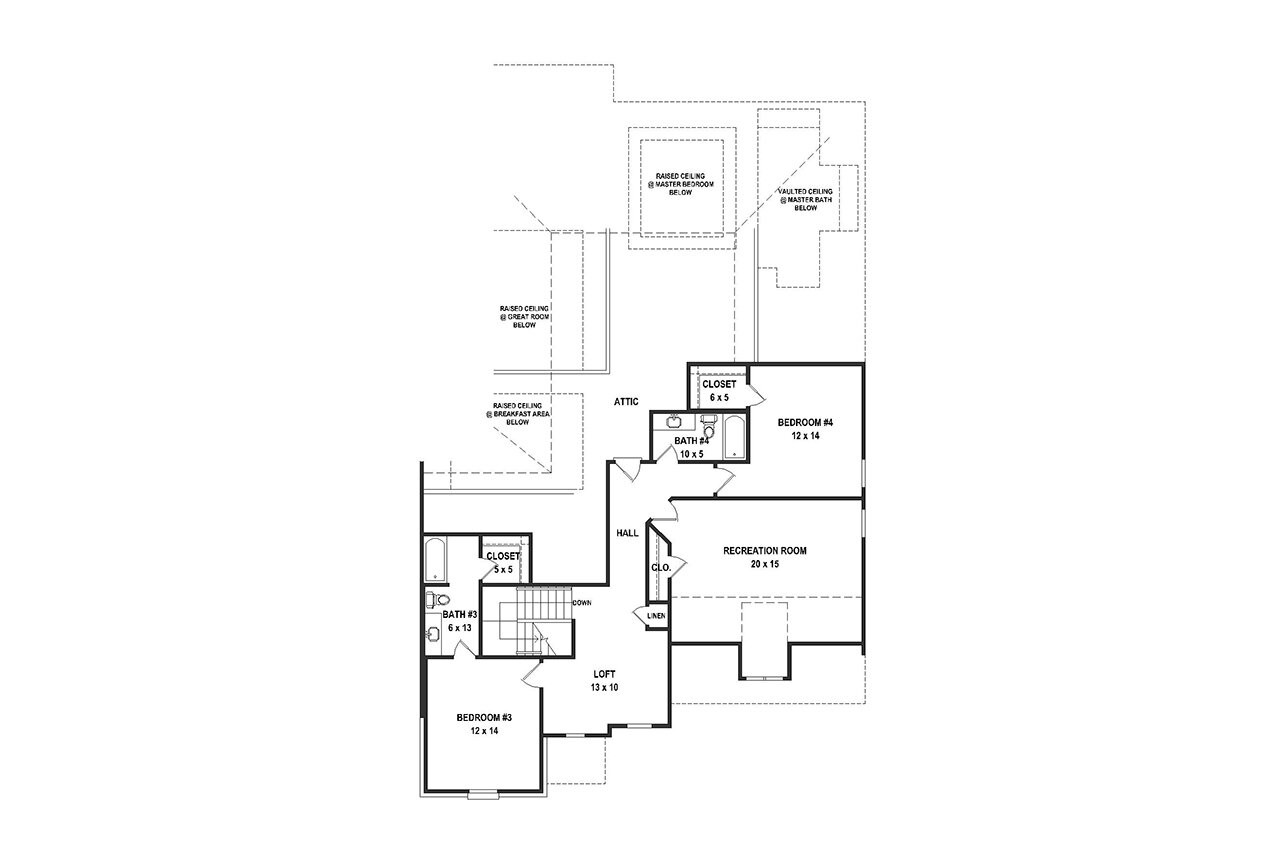 Secondary Image - Traditional House Plan - 35382 - 2nd Floor Plan