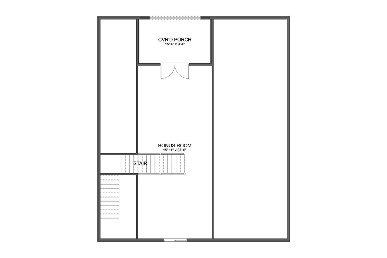 Secondary Image - Farmhouse House Plan - Robinson Garage 53947 - 2nd Floor Plan