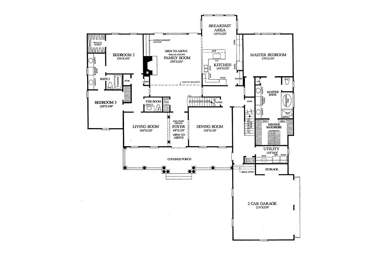 Cottage House Plan - Brookside 83454 - 1st Floor Plan