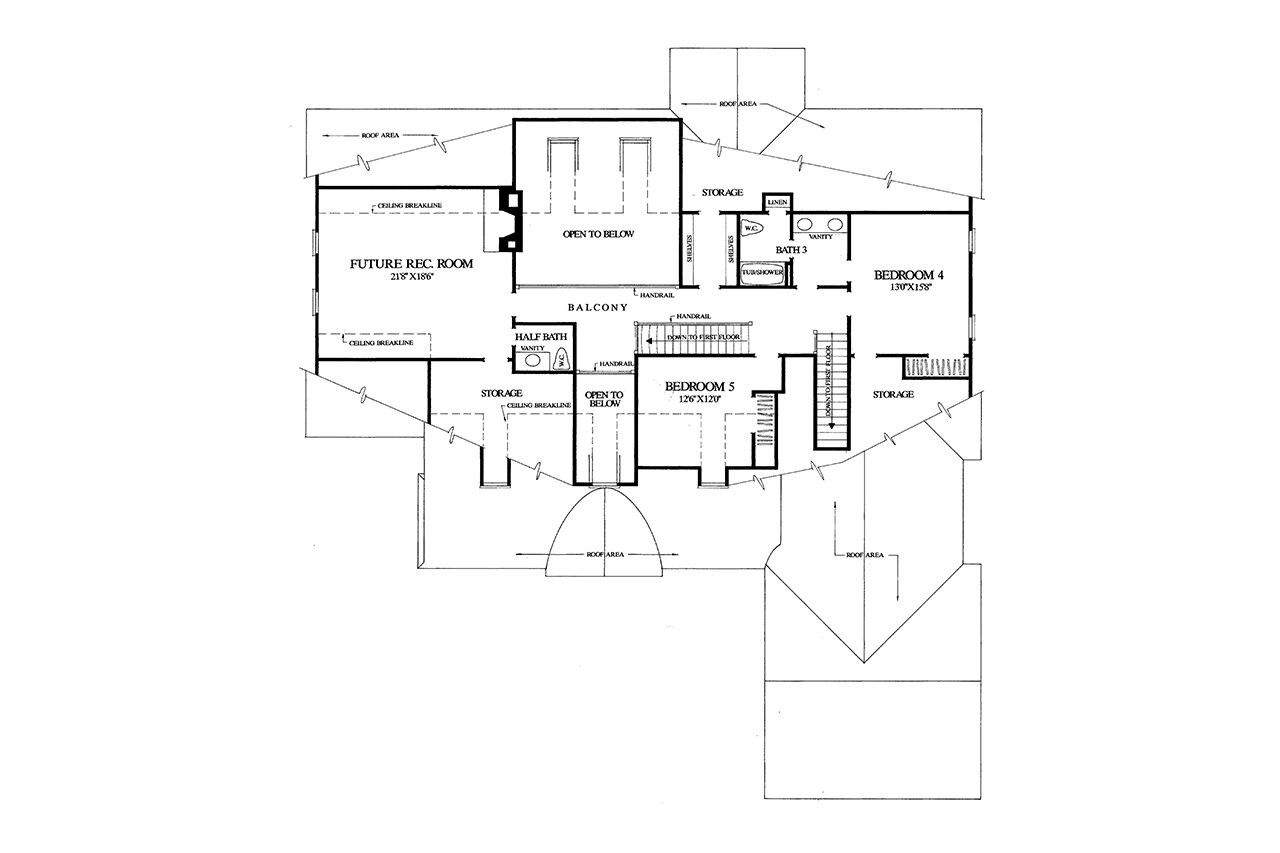 Secondary Image - Cottage House Plan - Brookside 83454 - 2nd Floor Plan