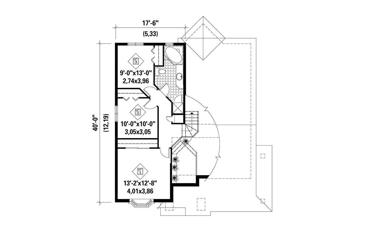 Secondary Image - French Country House Plan - 81741 - 2nd Floor Plan
