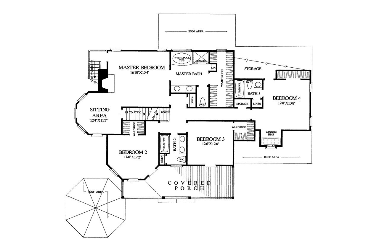 Victorian House Plan - Southport 64478 - 2nd Floor Plan