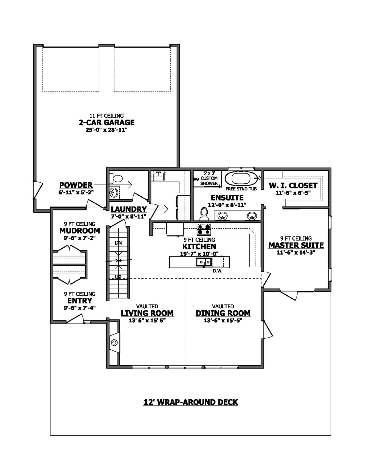 Cottage House Plan - Laurier 72042 - 1st Floor Plan