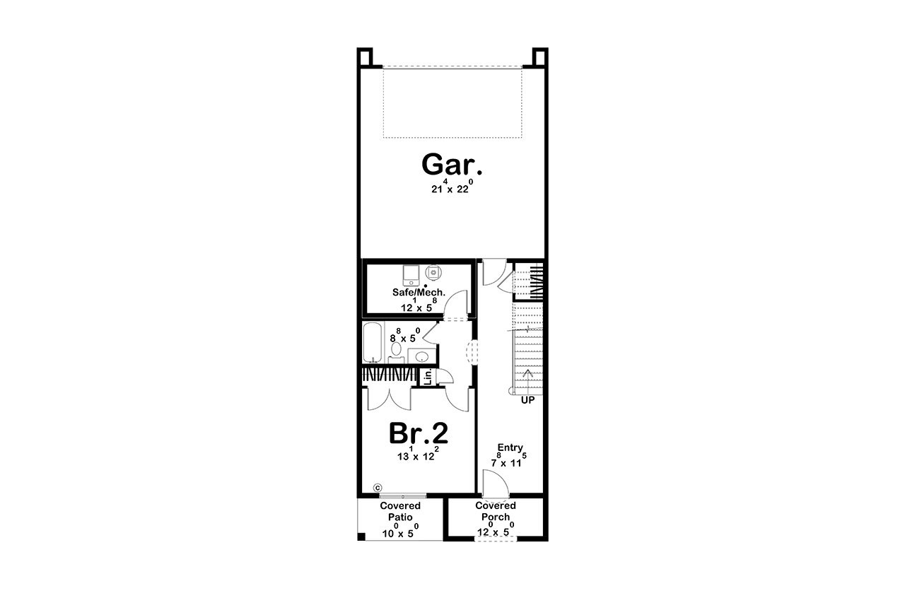 Cottage House Plan - Demonbreun 21294 - 1st Floor Plan