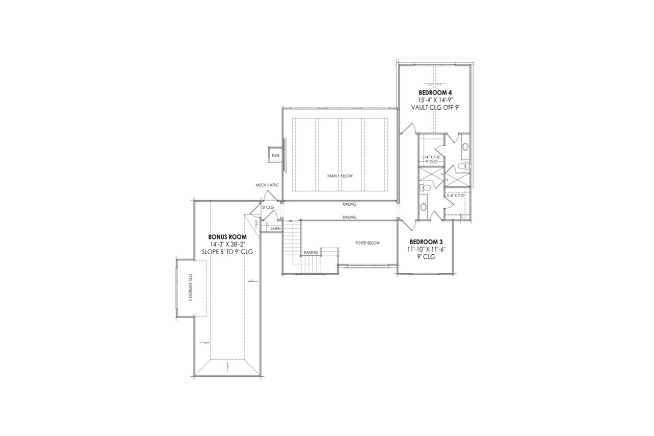 Secondary Image - French Country House Plan - 99020 - 2nd Floor Plan