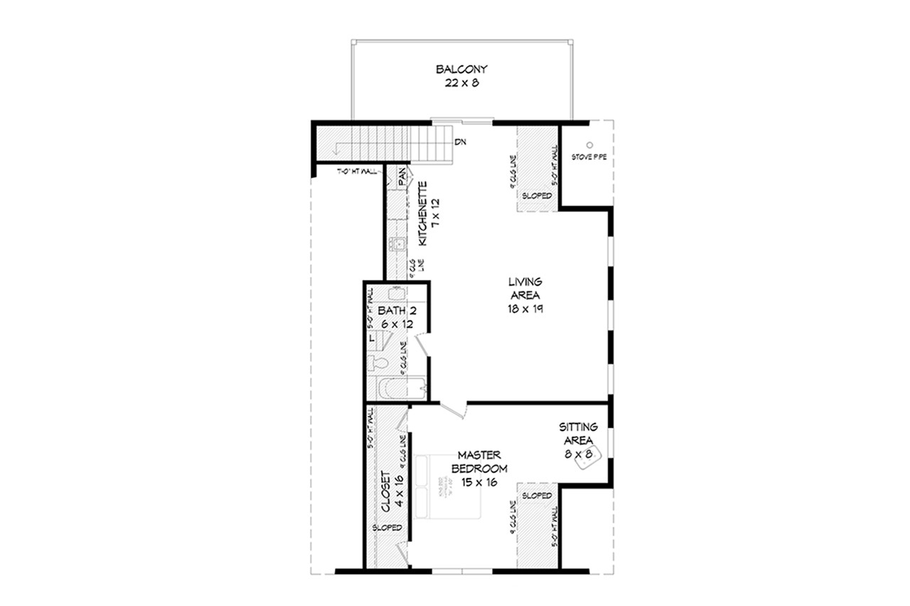 Secondary Image - Farmhouse House Plan - Grizzly Peak 2 24258 - 2nd Floor Plan