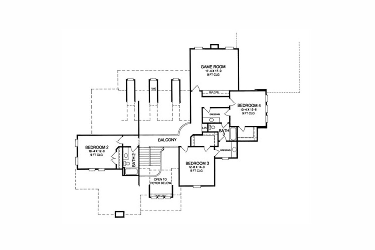 Traditional House Plan - Days Rest 59663 - 2nd Floor Plan