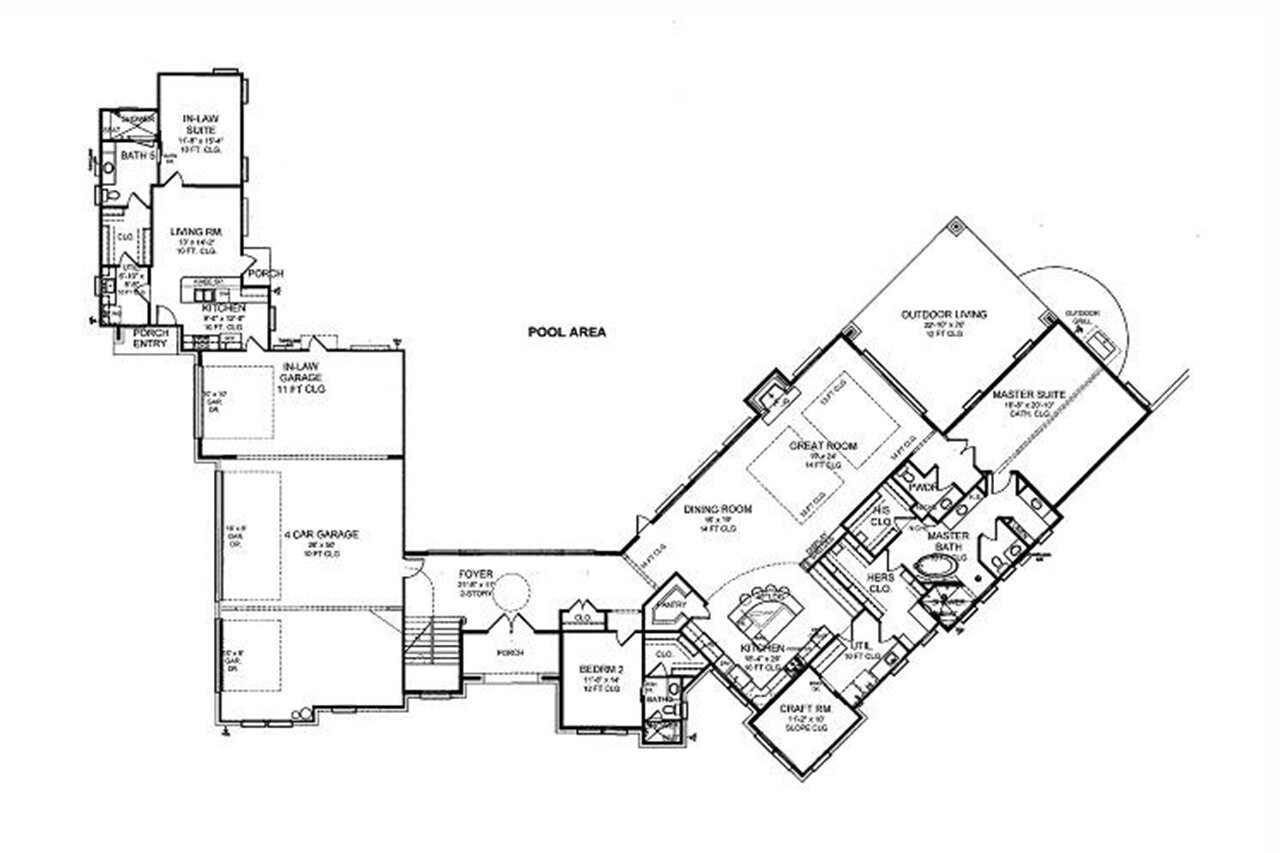 Contemporary House Plan - 79469 - 1st Floor Plan