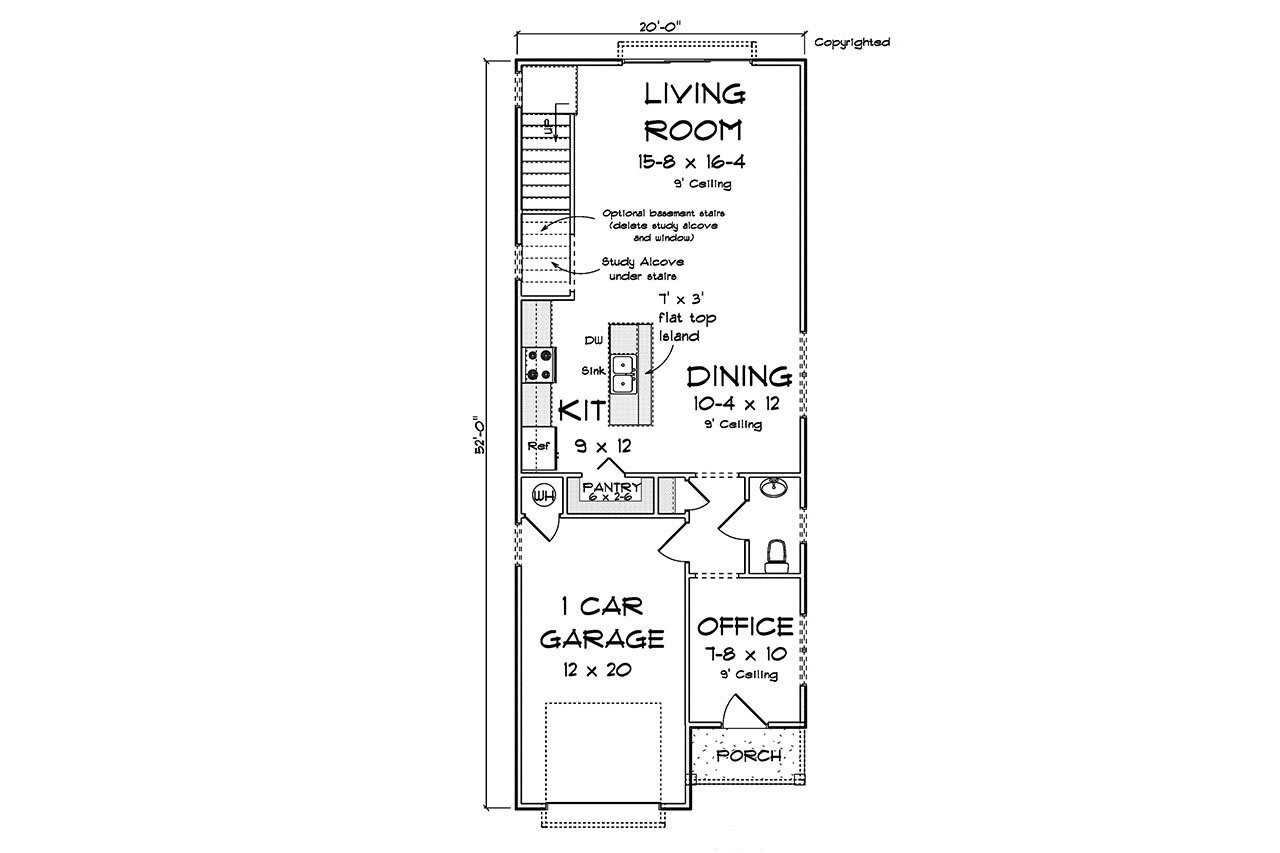 Cottage House Plan - 98990 - 1st Floor Plan