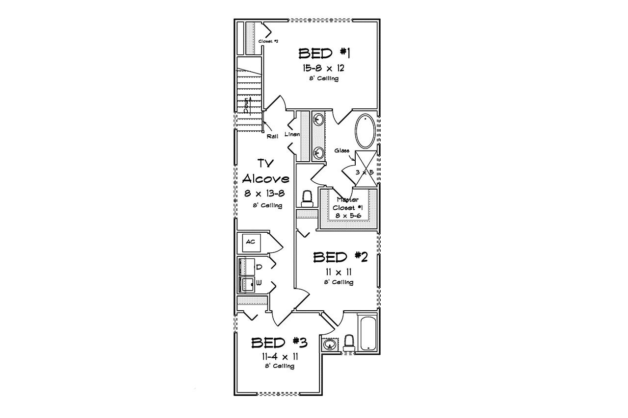 Cottage House Plan - 98990 - 2nd Floor Plan