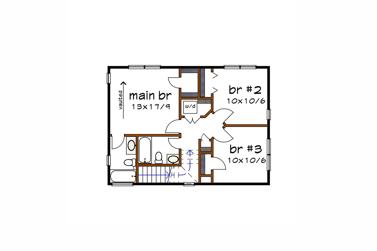 Contemporary House Plan - 92085 - 2nd Floor Plan
