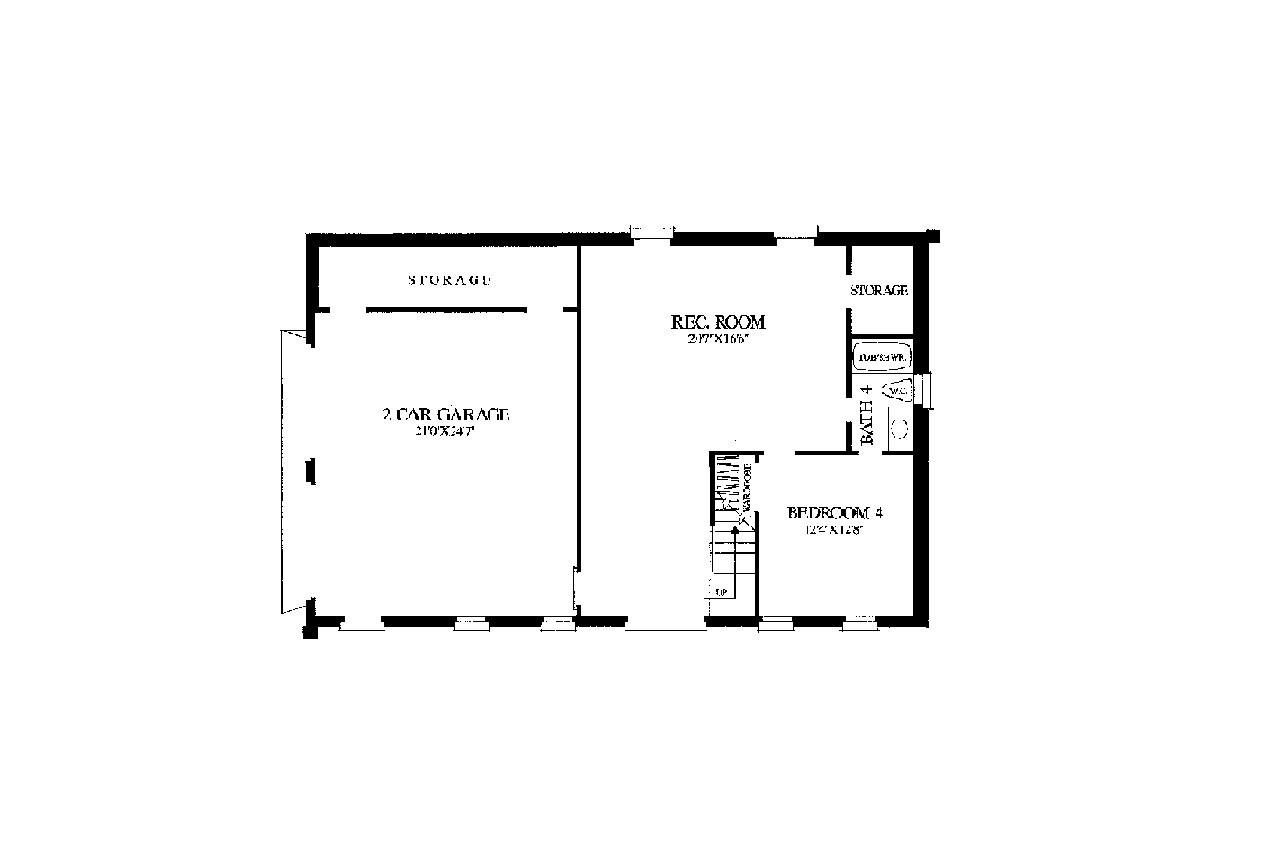 Southern House Plan - Currituck Cottage 23688 - Optional Floor Plan