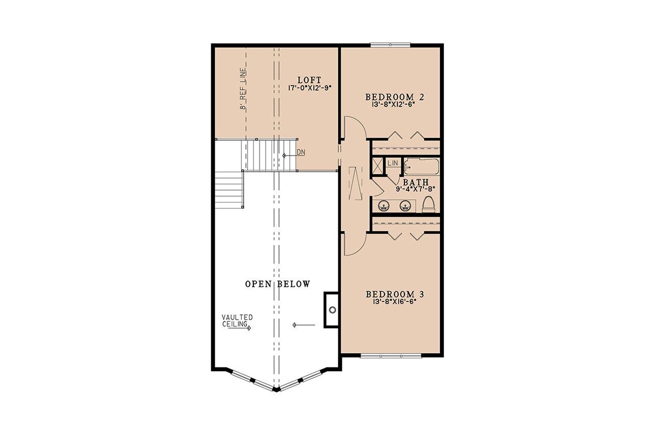 Modern House Plan - Appalachian Retreat 42881 - 2nd Floor Plan