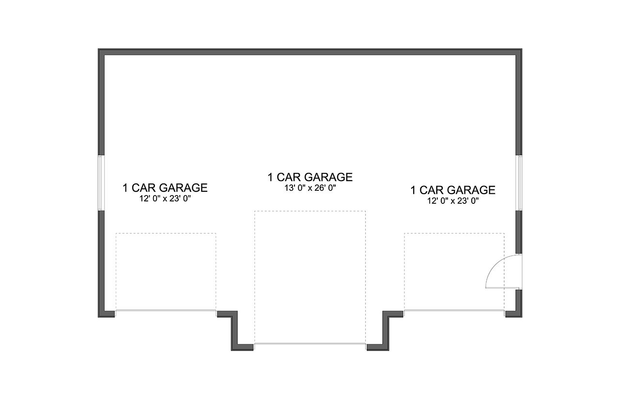 Traditional House Plan - Mazzucco Garage 21431 - 1st Floor Plan