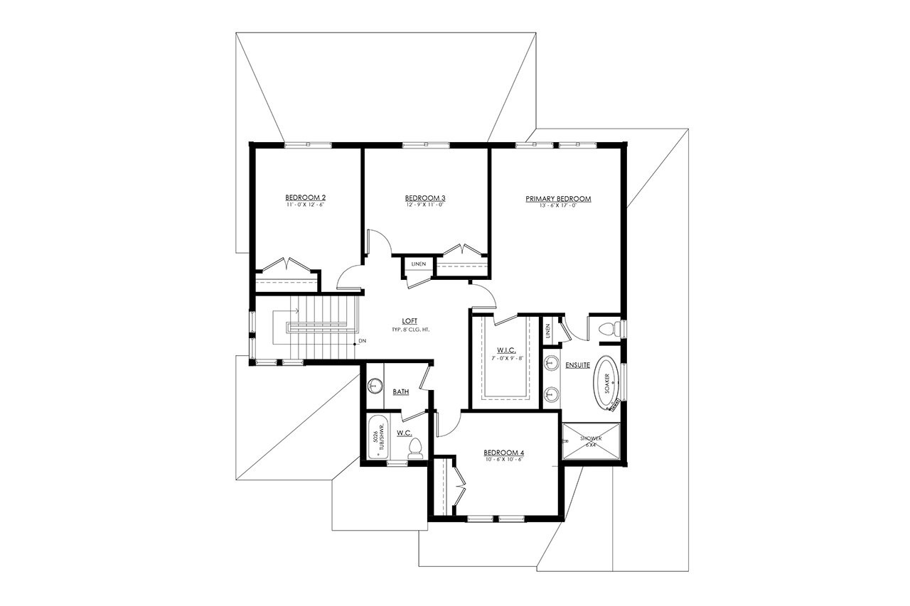Secondary Image - Farmhouse House Plan - Ridgeview 69695 - 2nd Floor Plan