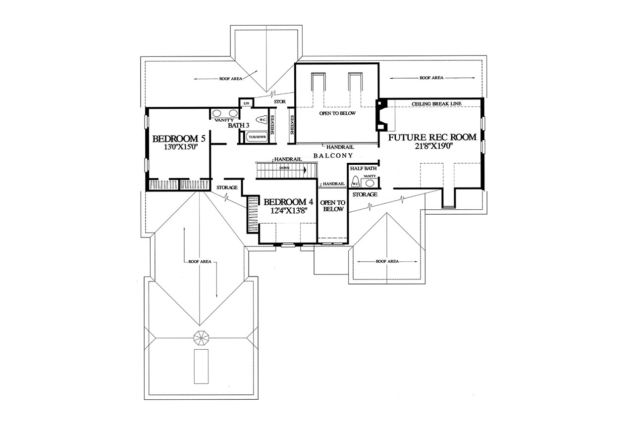 Secondary Image - French Country House Plan - Les Serein 55392 - Optional 2nd Floor Plan - 