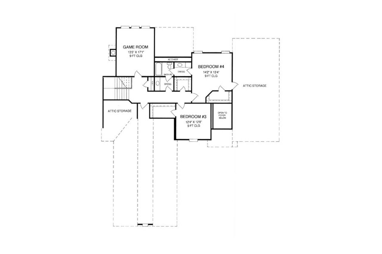 Cottage House Plan - Florentine 63832 - 2nd Floor Plan
