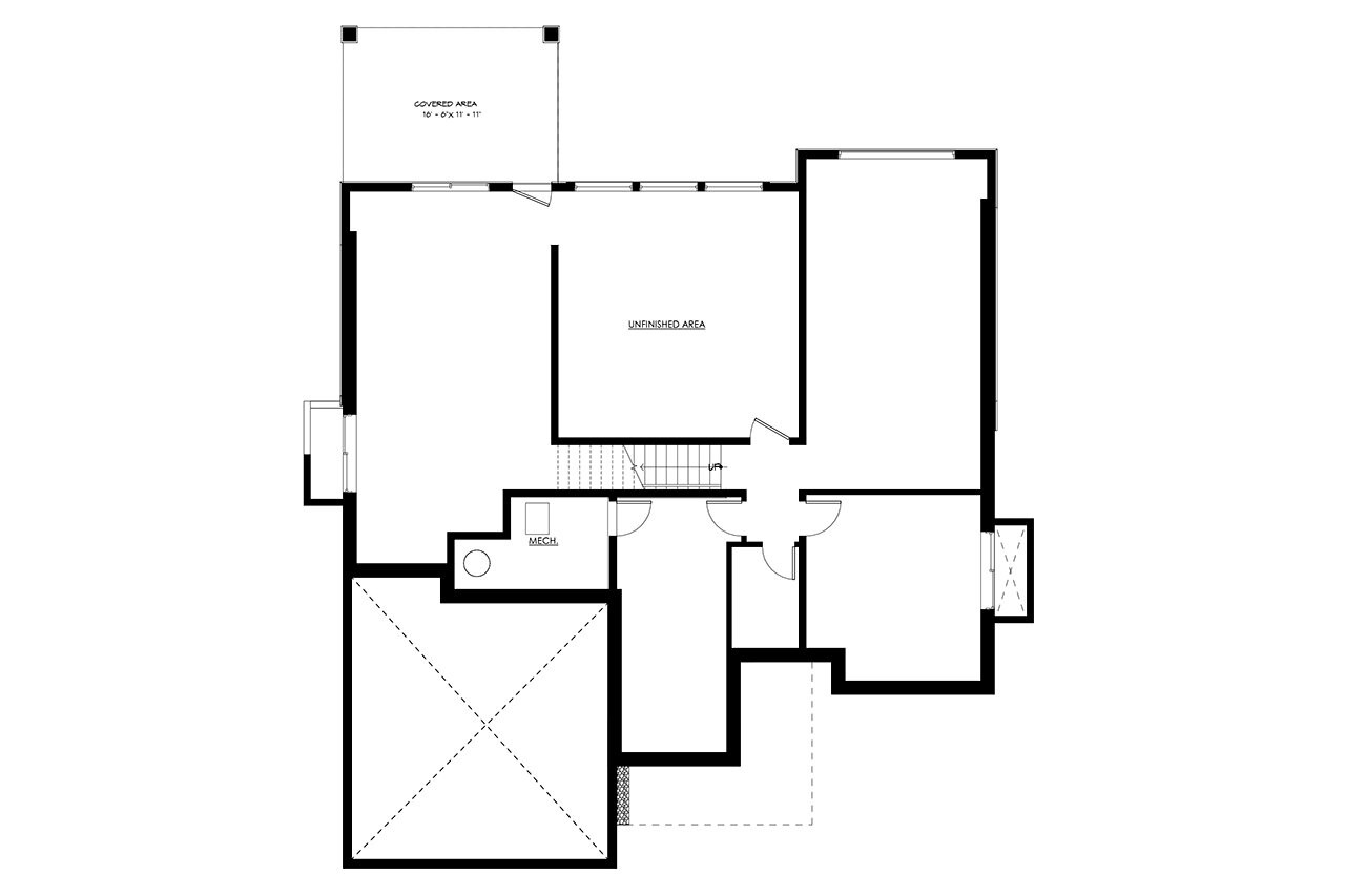 Shingle-Style House Plan - Lakeshore 23527 - Basement Floor Plan