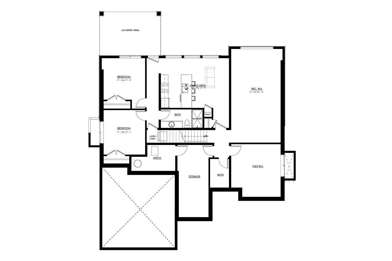 Shingle-Style House Plan - Lakeshore 23527 - Optional Floor Plan
