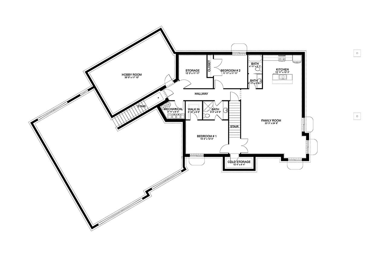 European House Plan - Mellor 70247 - Optional Floor Plan
